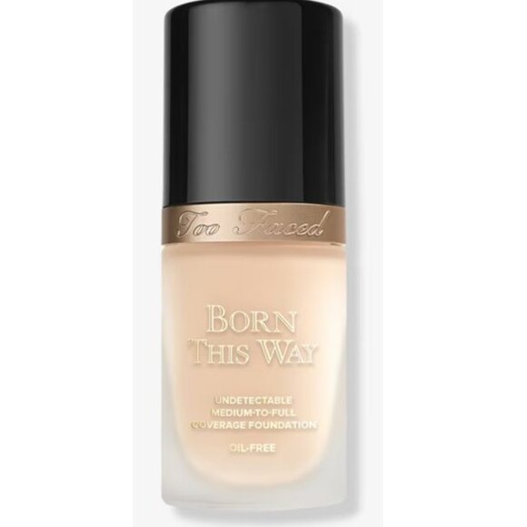 TOO FACED Born This Way Flawless Coverage Natural Finish* Foundation ~ Ivory NIB - Picture 3 of 15